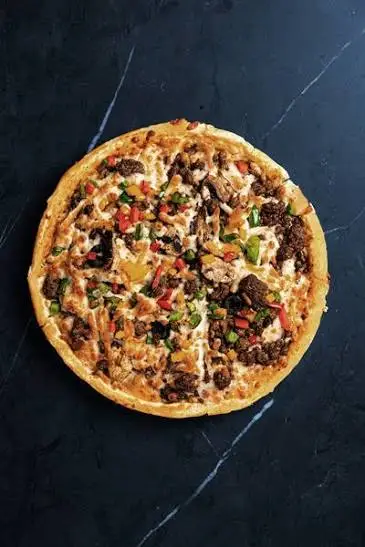 پیتزا مرغ و گوشت تک نفره