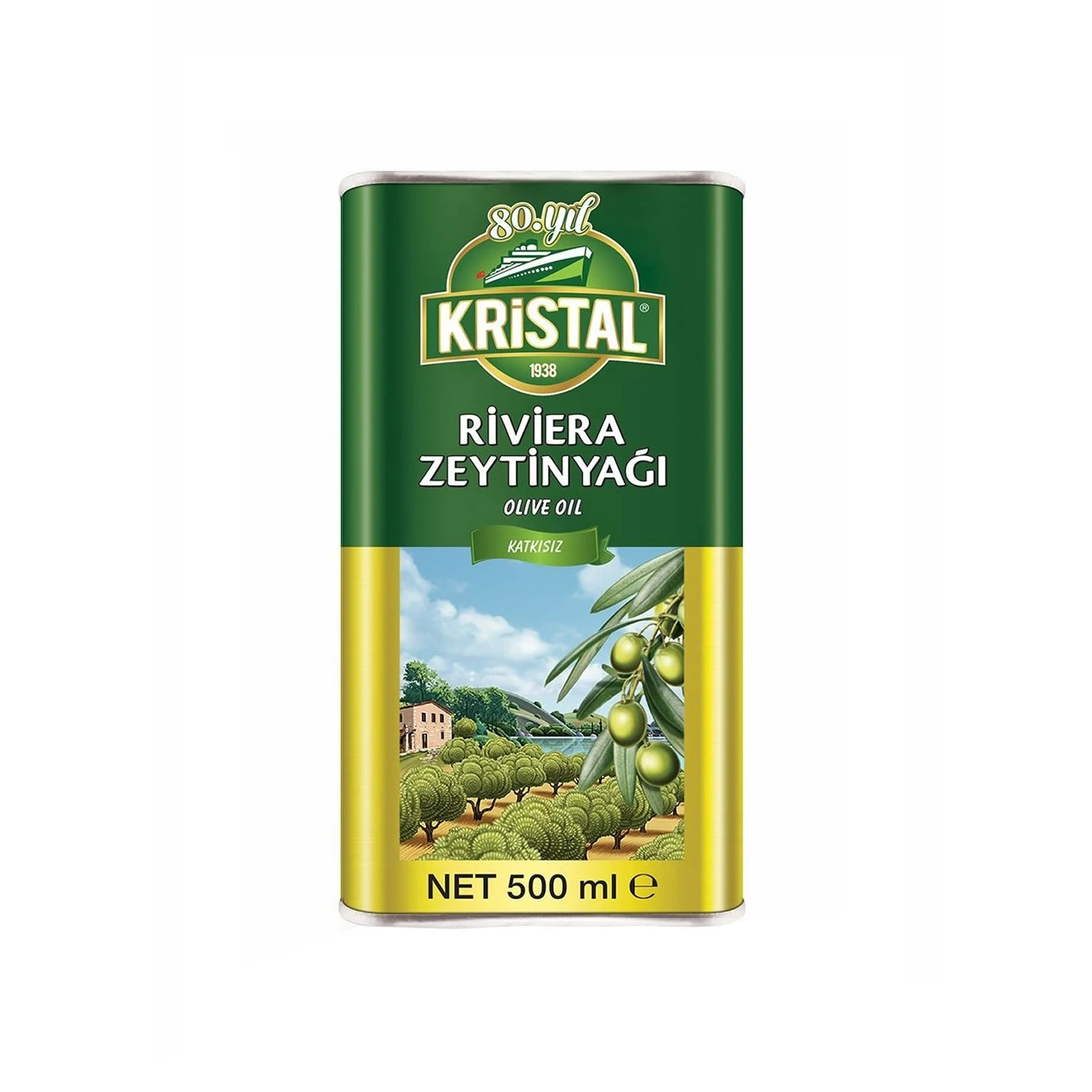 روغن زیتون 500 میلی لیتر کریستال
