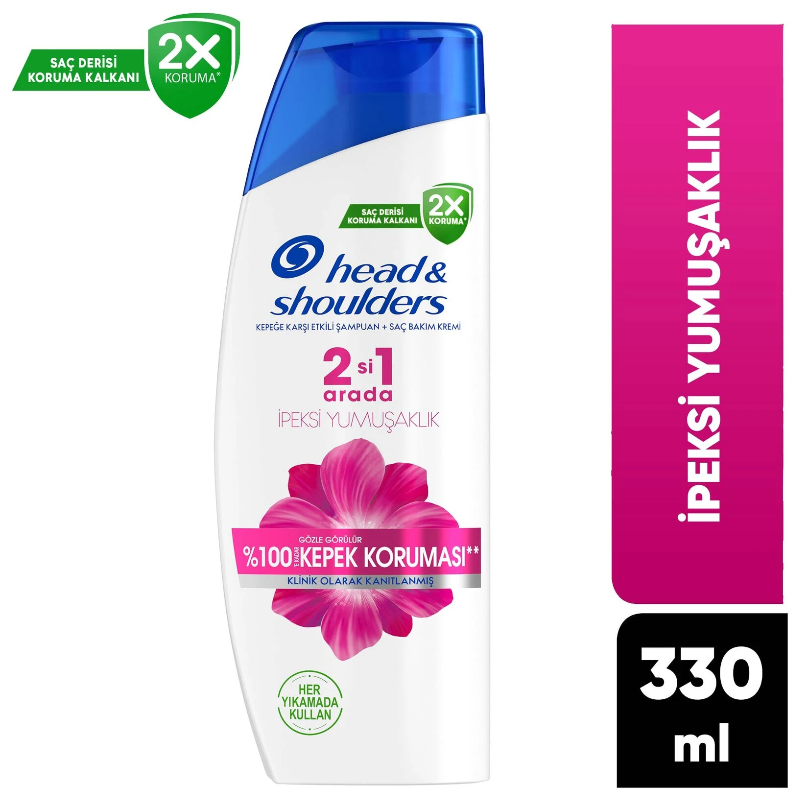 head & shoulders شامپو ضد شوره + نرم کننده موی سر ترکیه