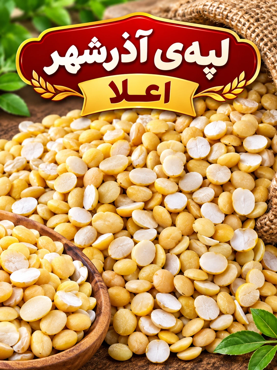 لپه آذرشهر فله اعلا وزن یک کیلو